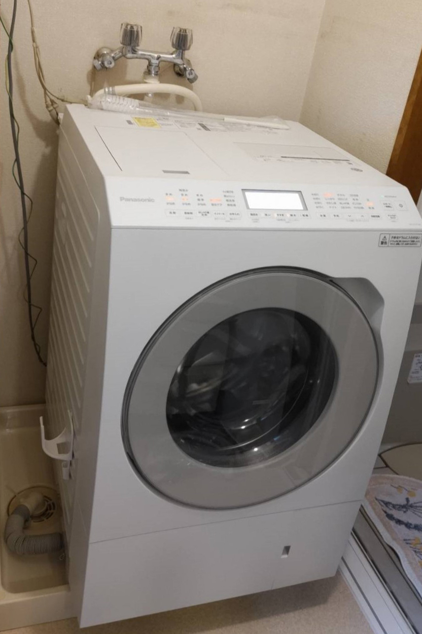 新しいドラム式洗濯機